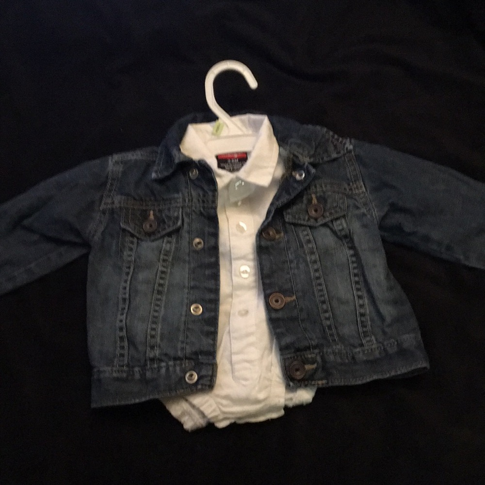 Jean jacket and button-down